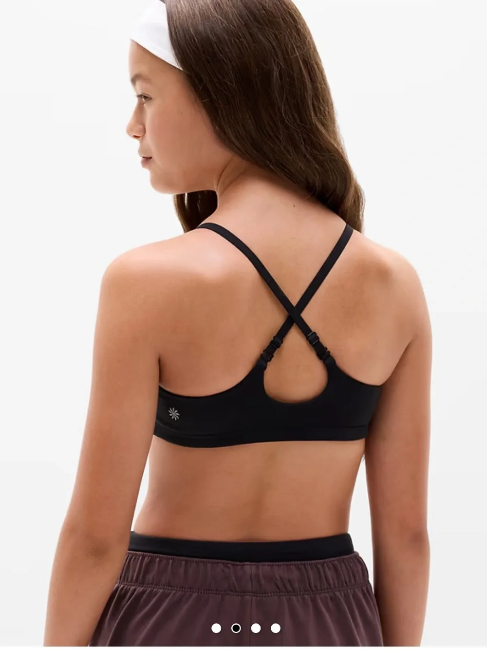 Athleta Girl Just Right Adjustable Bra in Black - Size S (7)